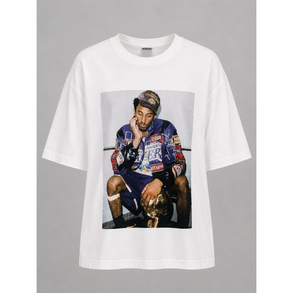 Vintage NBA Kobe Bryant Tribute Graphic T Shirt White Pro Athletic Men’s 2XL